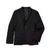 Stafford Little & Big Kid Boys Regular Fit Suit Jacket In Black