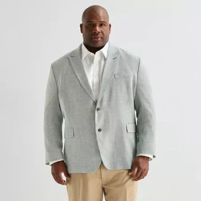 Stafford Mens Big And Tall Regular Fit Sport Coat In Blue