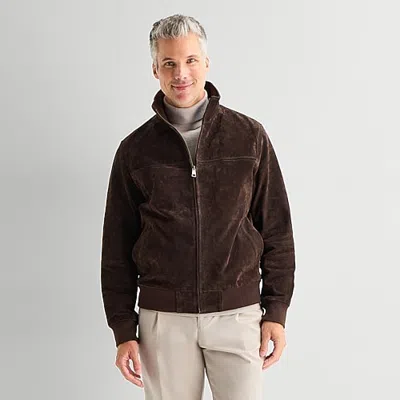 Stafford Mens Bomber Jacket In Brown