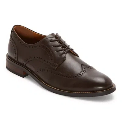 Stafford Mens Charles Oxford Shoes In Brown