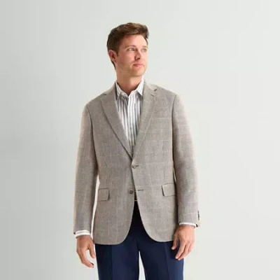 Stafford Mens Classic Fit Sport Coat In Brown