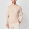 Stafford Mens Crew Neck Long Sleeve Pullover Sweater In Multi