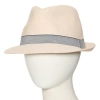 Stafford Mens Fedora In Neutral