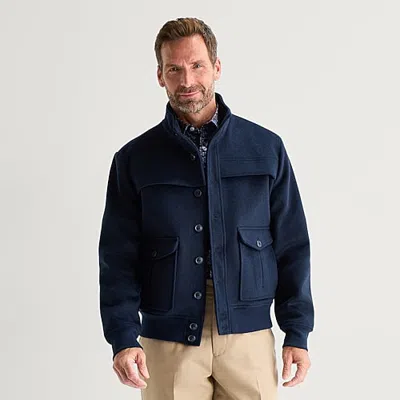 Stafford Mens Heavyweight Bomber Jacket In Animal Print