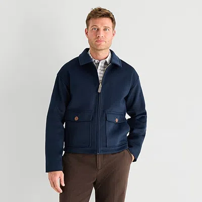 Stafford Mens Midweight Work Jacket In Blue