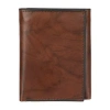 Stafford Mens Personalized Rfid Blocking Trifold Wallet In Brown