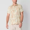 Stafford Mens Short Sleeve Regular Fit Button-down Shirt In Multi