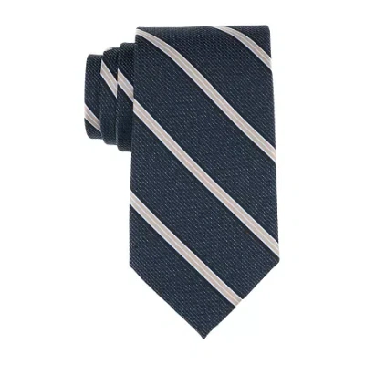 Stafford Millan Striped Tie In Blue