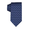 Stafford Money Checked Tie In Blue