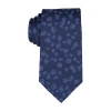 Stafford Mono Floral Tie In Blue