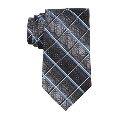 Stafford Pattern Grid Tie In Black