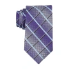 Stafford Pattern Grid Tie In Purple