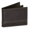 Stafford Pebble Mens Extra Capacity Bifold Wallet In Black