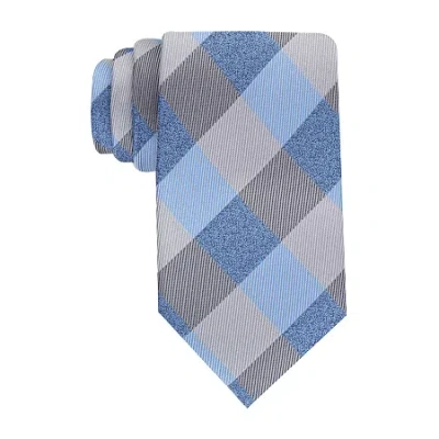 Stafford Plaid Tie In Blue