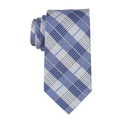 Stafford Plaid Tie In Blue