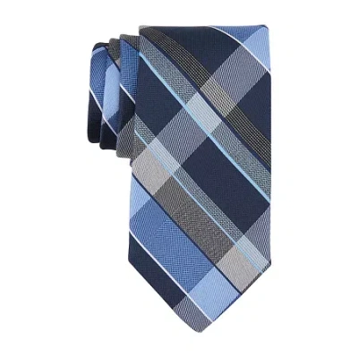 Stafford Plaid Tie In Blue