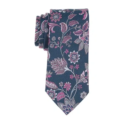Stafford Rankin Floral Tie In Purple