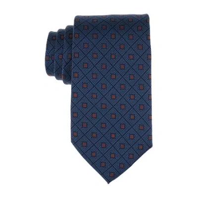 Stafford Rozett Neat Chevron Tie In Blue