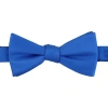 Stafford Sateen Solid Pre-tied Bow Tie In Blue