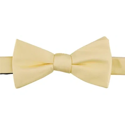 Stafford Sateen Solid Pre-tied Bow Tie In Neutral