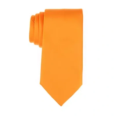 Stafford Sateen Solid Tie In Orange