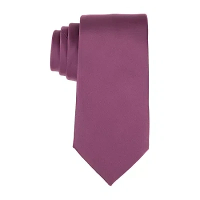 Stafford Sateen Solid Tie In Purple