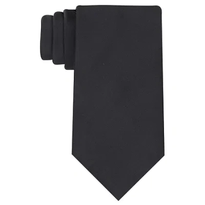 Stafford Satin Solid Tie In Black