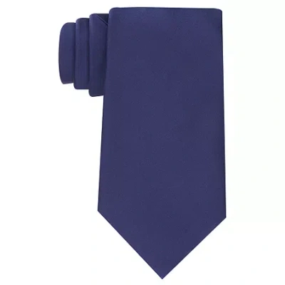 Stafford Satin Solid Tie In Blue
