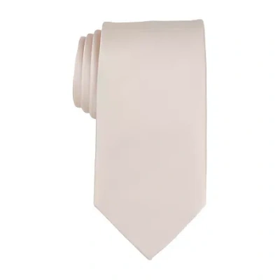 Stafford Satin Solid Tie In Neutral