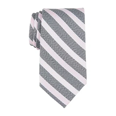 Stafford Shane Striped Tie In Gray