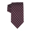 Stafford Sharon Geometric Tie In Burgundy