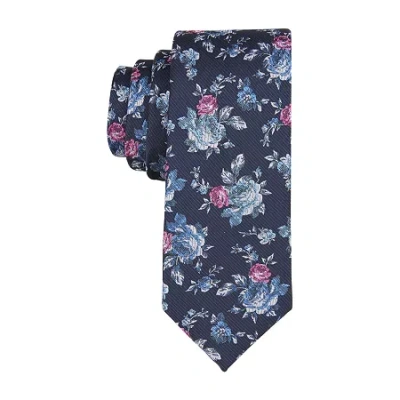 Stafford Strasser Floral Tie In Blue