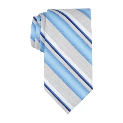 Stafford Striped Tie In Blue