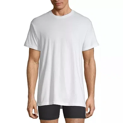Stafford Super Soft Cotton Mens 4 Pack Short Sleeve Crew Neck T-shirt In White