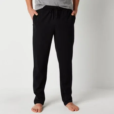 Stafford Super Soft Jersey Mens Pajama Pants In Black
