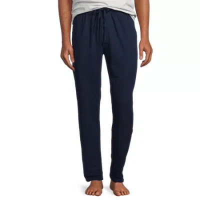 Stafford Super Soft Jersey Mens Pajama Pants In Blue
