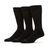 Stafford Super Soft Lux Mens 3 Pair Crew Socks In Black