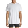 Stafford Super Soft Mens 4 Pack Short Sleeve Crew Neck T-shirt Extra Tall In White