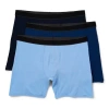 Stafford Super Soft Mens Big And Tall 3 Pack Boxer Briefs 301702 In Blue