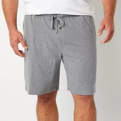Stafford Super Soft Mens Big And Tall Pajama Shorts In Gray