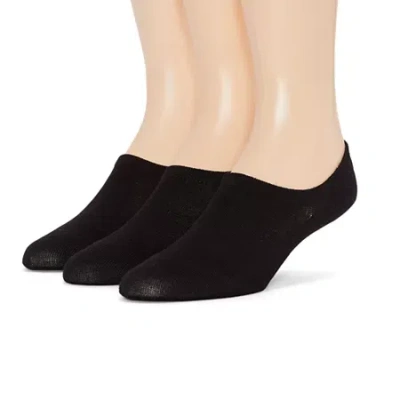 Stafford Super Soft Mens Multi-pack 3 Pair Liner Socks In Black