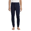 Stafford Super Soft Mens Pajama Pants In Blue