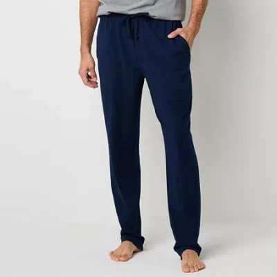 Stafford Super Soft Mens Pajama Pants In Blue