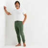 Stafford Super Soft Mens Pajama Pants In Green