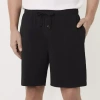 Stafford Super Soft Mens Pajama Shorts In Black