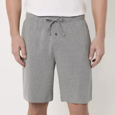 Stafford Super Soft Mens Pajama Shorts In Gray