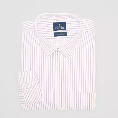 Stafford Sweat Repel Mens Big & Tall Regular Fit Long Sleeve Pattern Dress Shirt In Multi