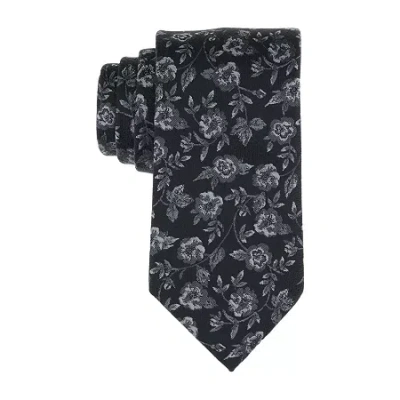 Stafford Treanor Floral Tie In Black