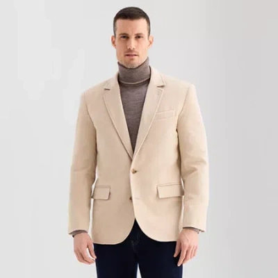 Stafford Wool Blend Mens Classic Fit Sport Coat In Sand