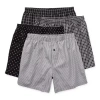 Stafford Woven Mens 4 Pack Boxers 305919 In Black